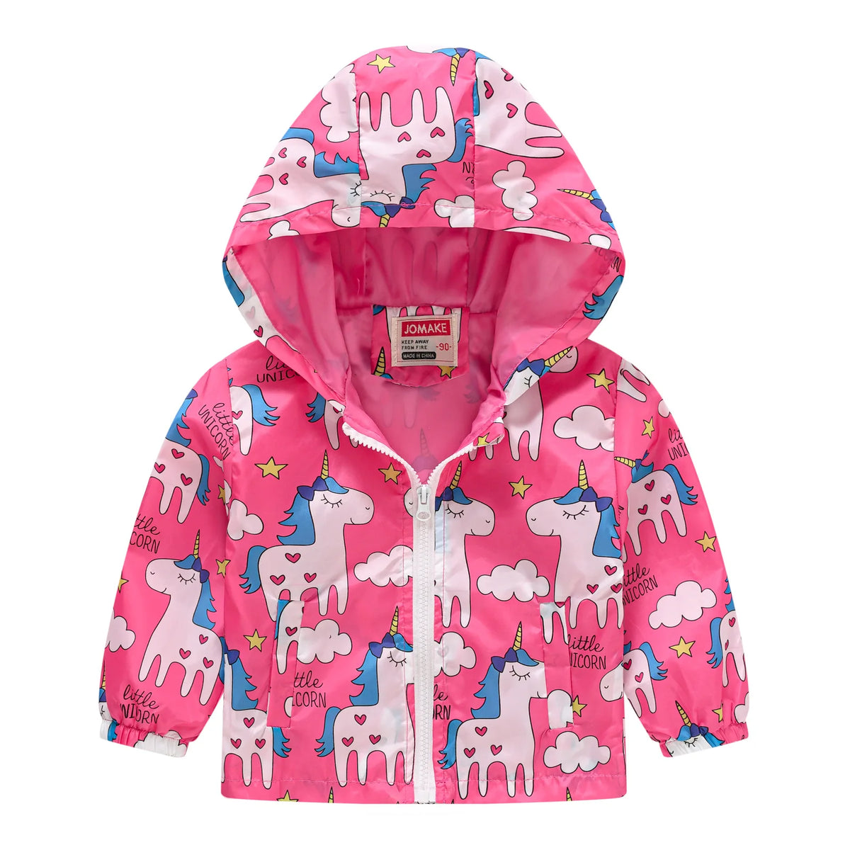 Chaqueta impermeable con capucha para niños y niñas, cortavientos con cremallera y estampado de dinosaurio de dibujos animados, a la moda, novedad