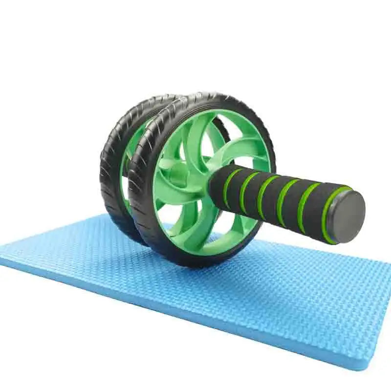 Rodillo Abdominal Silencioso de Doble Rueda - Hecho de PVC y Acero Inoxidable, Adecuado para Entrenamiento de Fuerza del Core y Entusiastas del Fitness, Rodillo para Músculos Abdominales, Equipo de Ejercicio