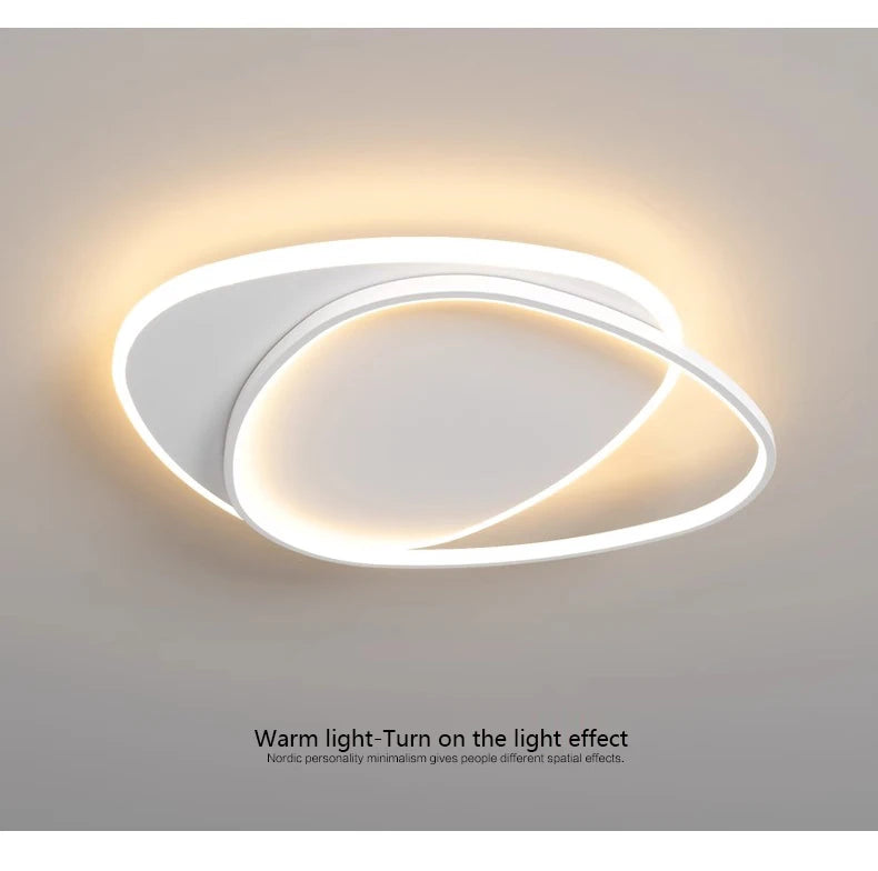 Luces de techo LED redondas modernas para dormitorio Simple, lámparas de estudio para sala de estar, iluminación interior, decoración del hogar, accesorios de lámpara brillante