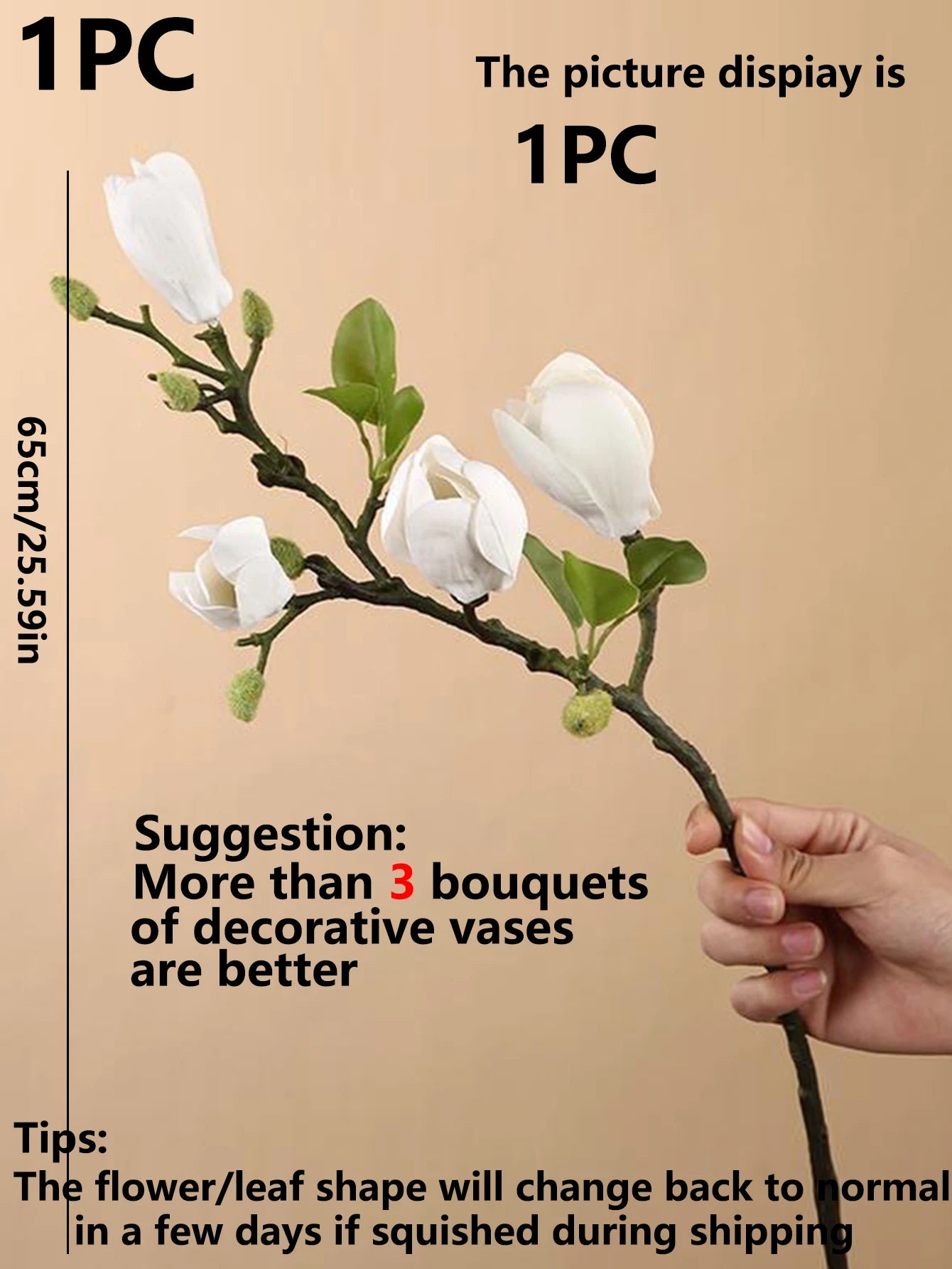 Ramo de Magnolia de seda de flores artificiales, accesorios para fotos Diy, ramo de novia para boda, mesa, florero para fiesta, decoración del jardín al aire libre para el hogar