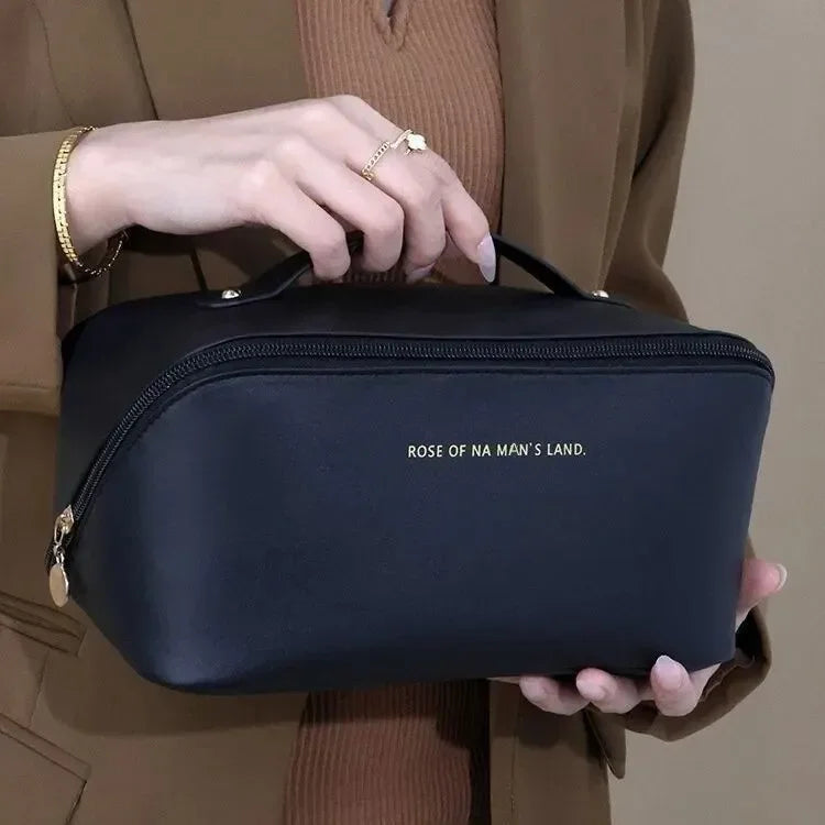 Organizador de maquillaje, kit de aseo femenino, estuche de maquillaje, bolsa de almacenamiento, caja de lujo para mujer, bolsa de cosméticos, bolsa organizadora para viaje con cremallera