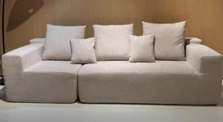 Sofá de compresión de pana para salón, cojín para adultos, sofá de compresión de esquina personalizable, muebles suaves y relajantes Divani Da Soggiorno