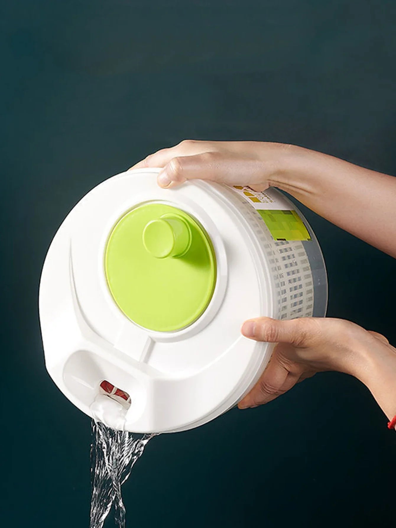 Deshidratador de verduras para el hogar, cesta de drenaje Manual creativa para ensalada de agua, secador de frutas, manivela de mano, Gadget de cocina para el hogar