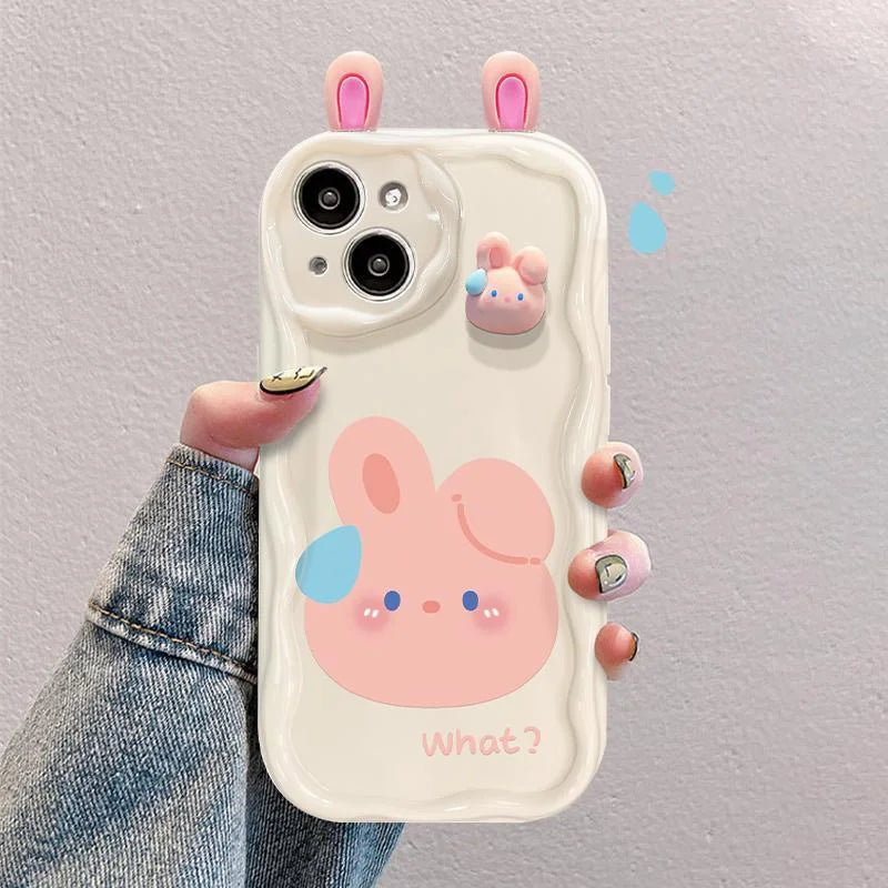 Funda de teléfono para OPPO Realme C35 C55 C21Y C25Y C11 C33 C31 C20 C21 C12 C15 C25 C30 C30S C25S C2 5 5i 5s 6i funda lindo oso 3D