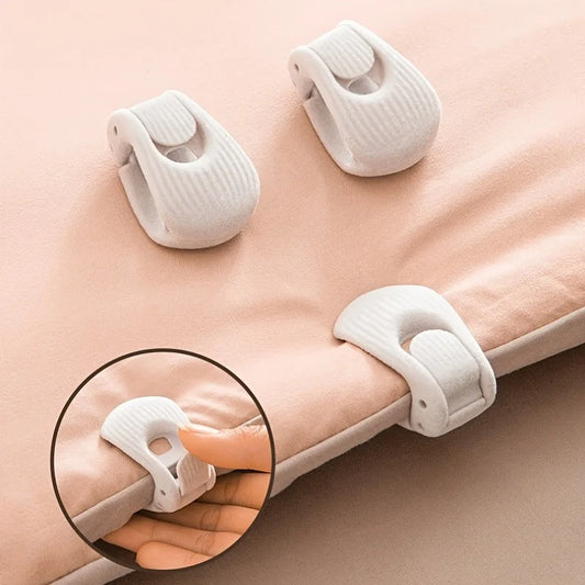 6 clips para funda nórdica, clips antideslizantes para soporte de edredón, soporte para sábanas de edredón, sujetadores para edredón, pinzas sin pines, fijador de edredón de plástico