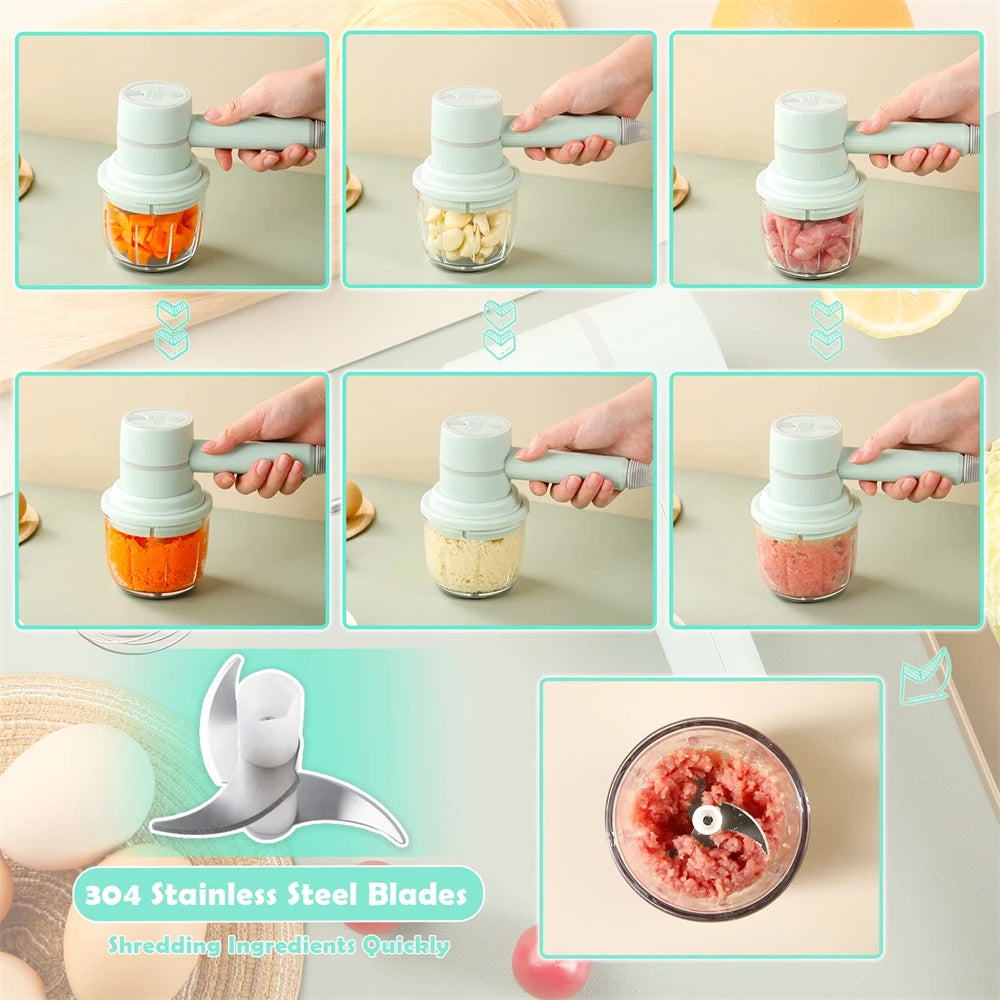 Batidora portátil, herramientas de cocina, batidora manual, juego de procesadores de alimentos eléctricos, Espumador de leche, batidor de huevos, batidora para hornear pasteles