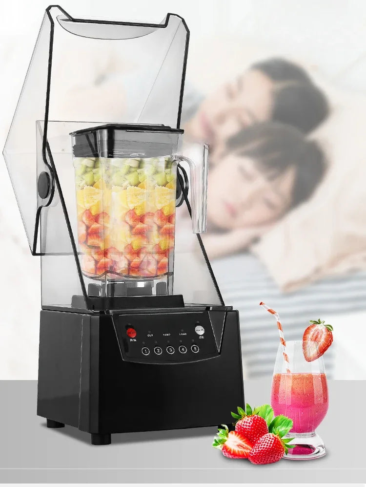 Máquina de ruptura de pared comercial, herramienta de leche de soja, leche, tienda de té, cubierta de cinturón de aislamiento acústico, máquina de jugo de hielo de arena