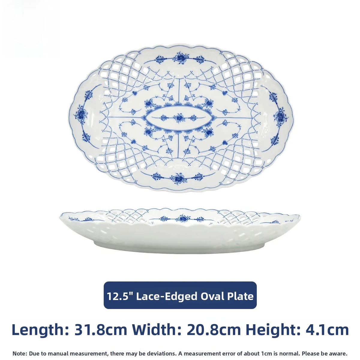 Juego de vajilla de porcelana blanca de Jingdezhen con diseño de hierba Tang azul y blanca, plato llano para uso doméstico, t...