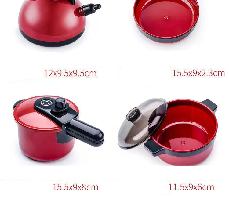 Casa de juegos de simulación educativa para niños, juego de juguetes de cocina, vajilla de cocina de simulación para niñas, regalos, juguetes para niñas