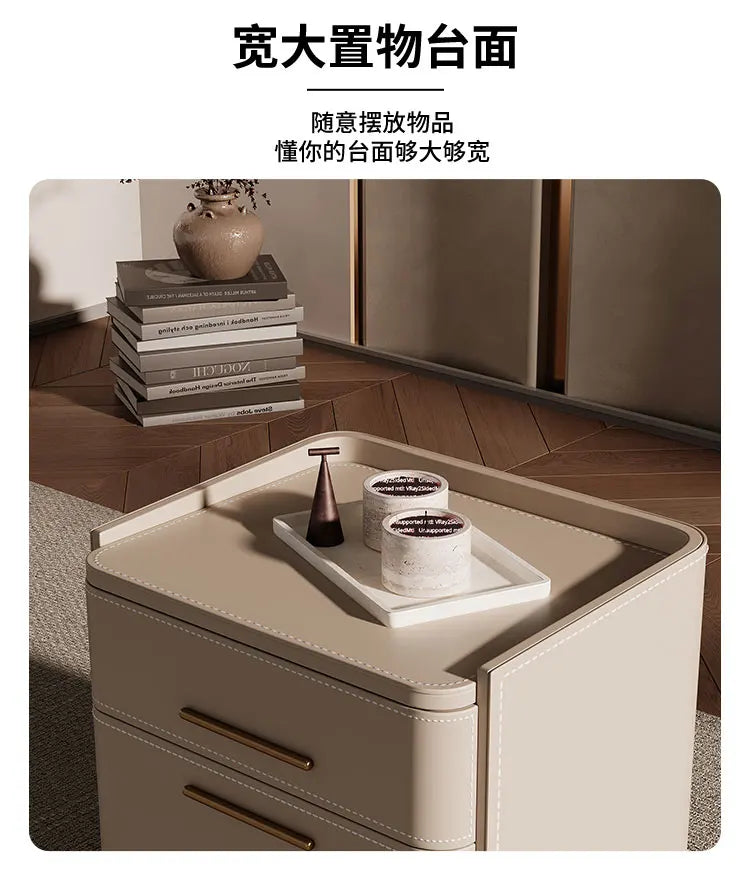 Mesita De Noche De almacenamiento De lujo, cajón Simple estético, mesita De Noche italiana, Mesitas De Noche nórdicas De moda, muebles De dormitorio