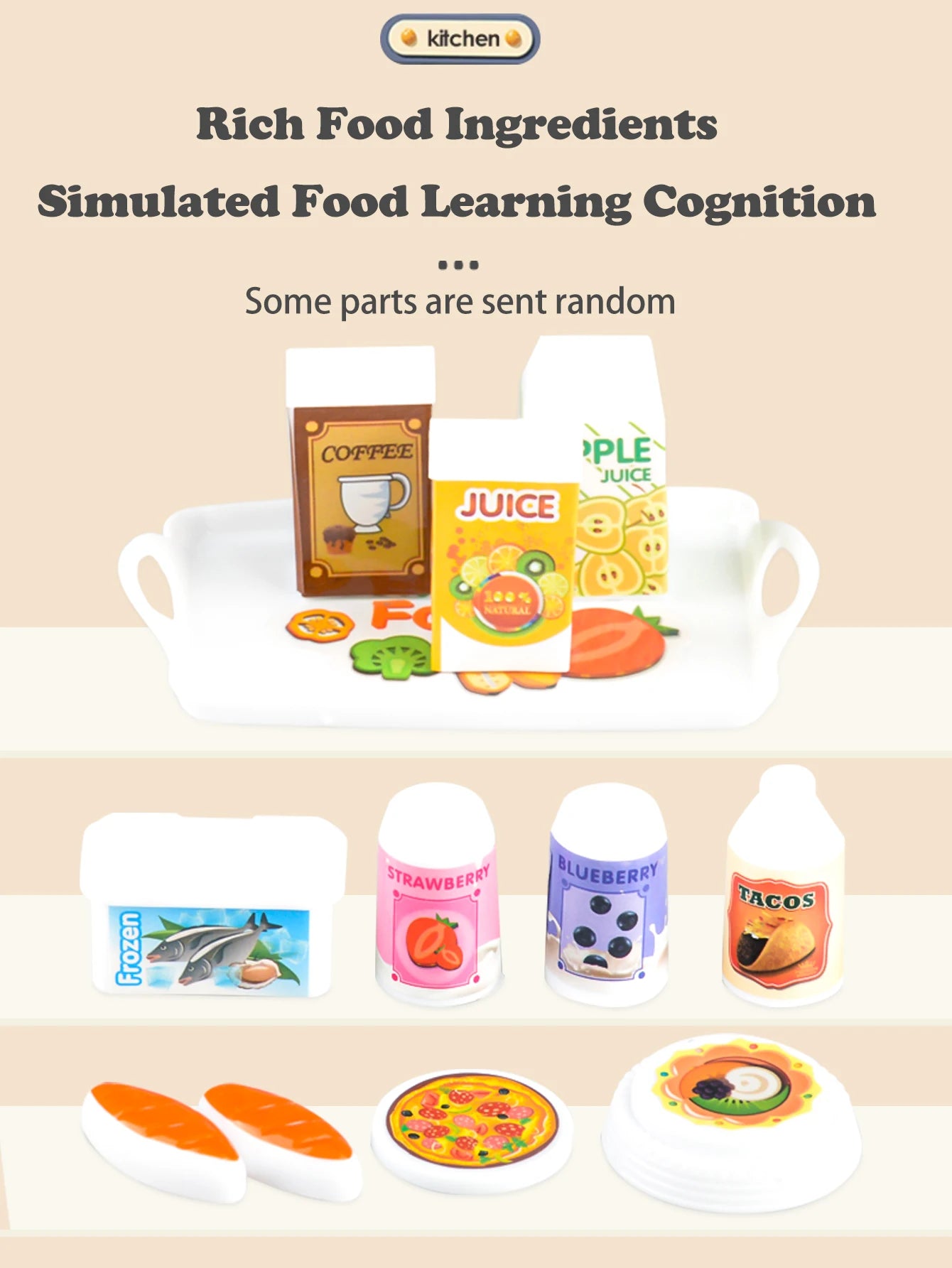 Los niños juegan accesorios de cocina, juego de juguetes, alimentos de cocina, sartenes, ollas de leche, pan, tenedor para niños mayores de 3 años y niñas