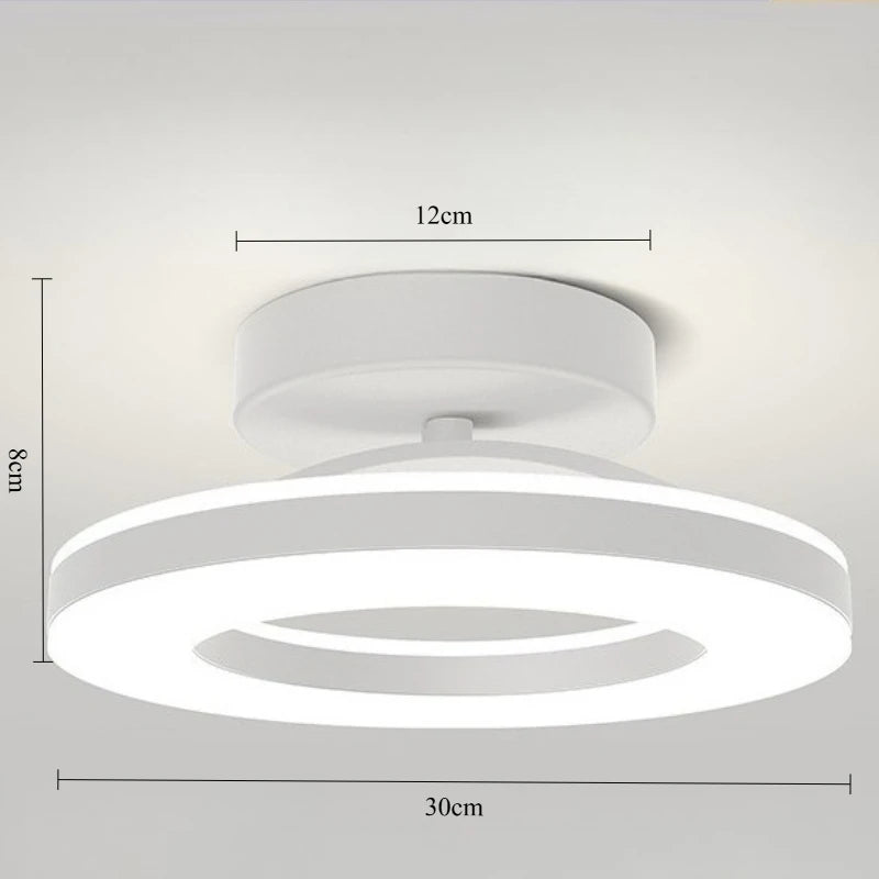 Lámpara de techo LED moderna, iluminación interior, decoración del hogar para dormitorio, mesa de comedor, sala de estar, balcón, pasillo, luz de techo
