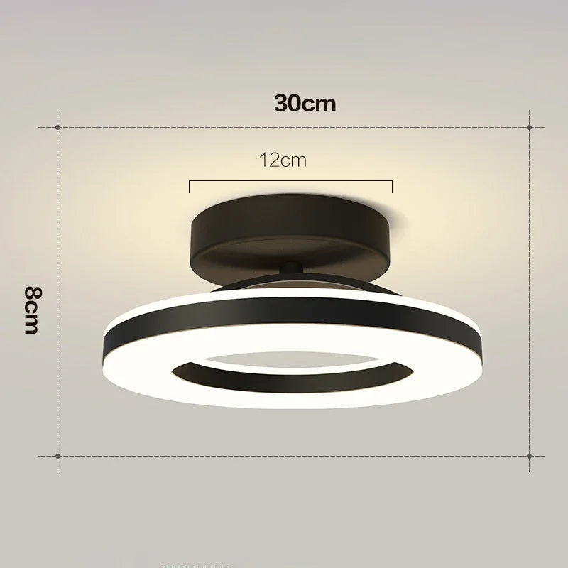 Lámpara de techo LED moderna, iluminación interior, decoración del hogar para dormitorio, mesa de comedor, sala de estar, balcón, pasillo, luz de techo