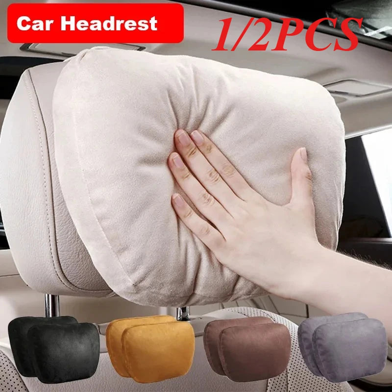 1/2 Uds reposacabezas de coche soporte para el cuello asiento/Clase de diseño Maybach suave Universal ajustable almohada de coche cojín de descanso para el cuello de alta calidad