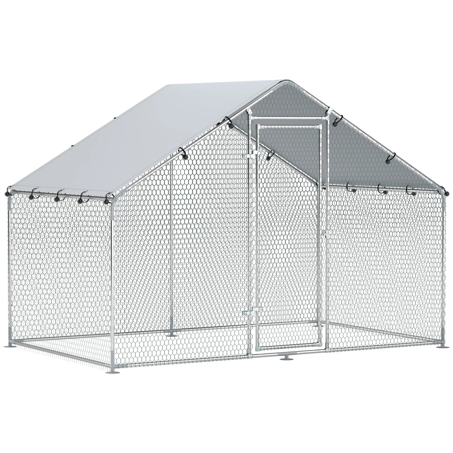 PawHut Gallinero para Exterior con Cubierta Anti-UV e Impermeable