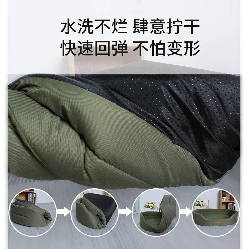 Camas para perros, cama cuadrada para perros grandes, sofá cama para perros, impermeable, almohadilla interior personalizada, lavable, accesorio para cachorros.