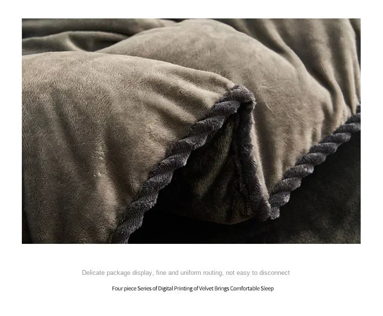 Funda nórdica de felpa para cama de pareja, colchas para cama individual, doble, Queen, King, Velvect, cálida y suave, nórdica, para invierno