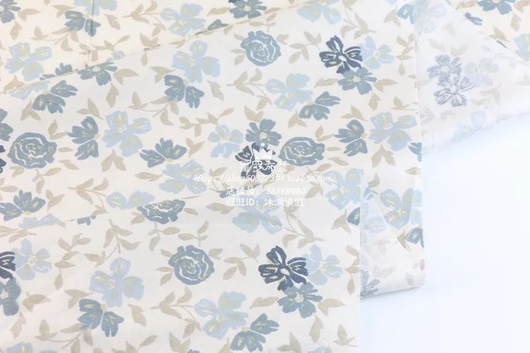 235x50cm tela azul gris rosa raya floral estampado de hojas funda nórdica juego de cuatro piezas tela de cama