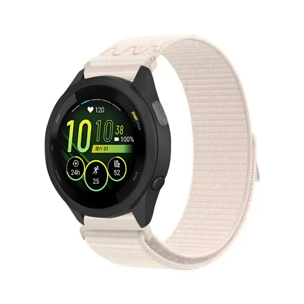 Correa de nailon de 22mm y 20mm para Garmin Forerunner 55 165 265 965 255 955 pulsera de tela Garmin Active 5/Vivoactive 5/Venu 3