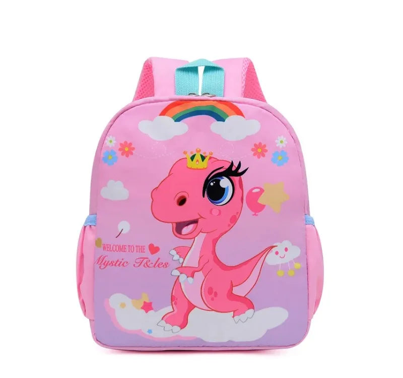Mochilas bonitas de dinosaurio de dibujos animados para bebé, mochila escolar para guardería, mochilas escolares para niños y niñas, mochila ajustable con animales para chico