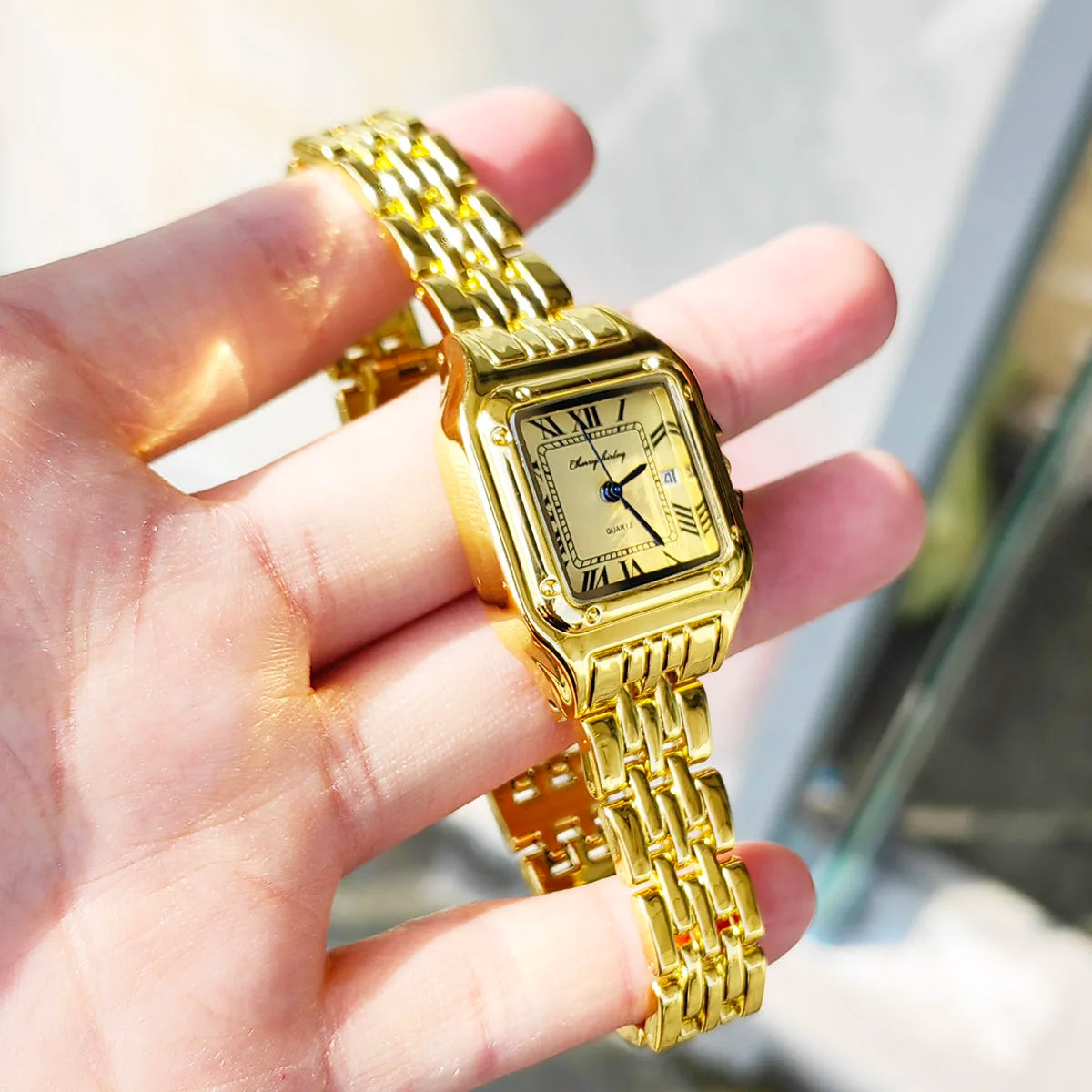 Nuevo reloj de moda para hombre, reloj cuadrado de diseño Simple para pareja, reloj de cuarzo, reloj de mujer de acero inoxidable a la moda