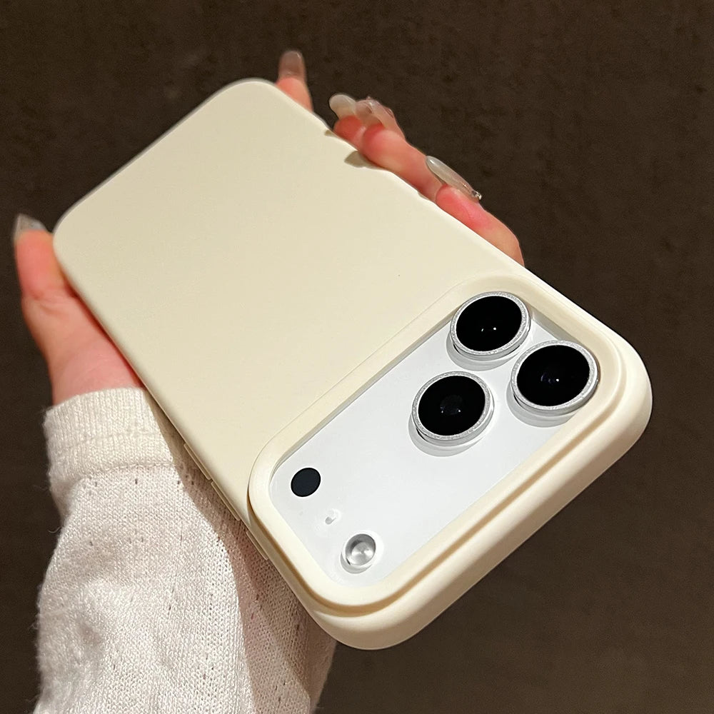 Funda protectora de silicona de Color caramelo para iPhone 17 Pro Max 17 Air 17 Pro, funda trasera de TPU suave mate a prueba de golpes