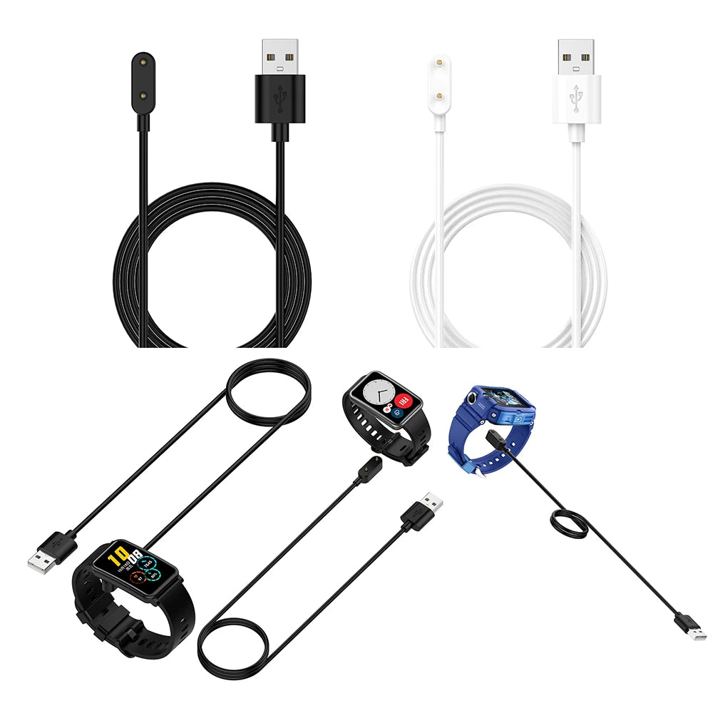 Cable de carga USB de 1m para Huawei Band 11/10/9/8/7/6 Honor ROSSINI 2i, cargador para Huawei Watch Fit 3/Fit 2/Fit
