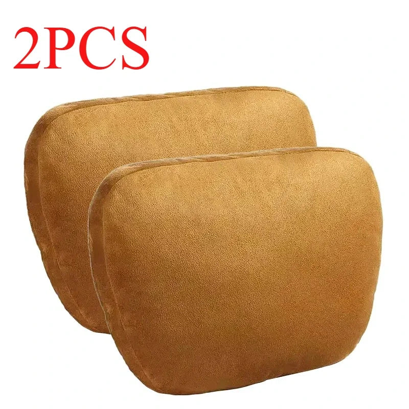 1/2 Uds reposacabezas de coche soporte para el cuello asiento/Clase de diseño Maybach suave Universal ajustable almohada de coche cojín de descanso para el cuello de alta calidad