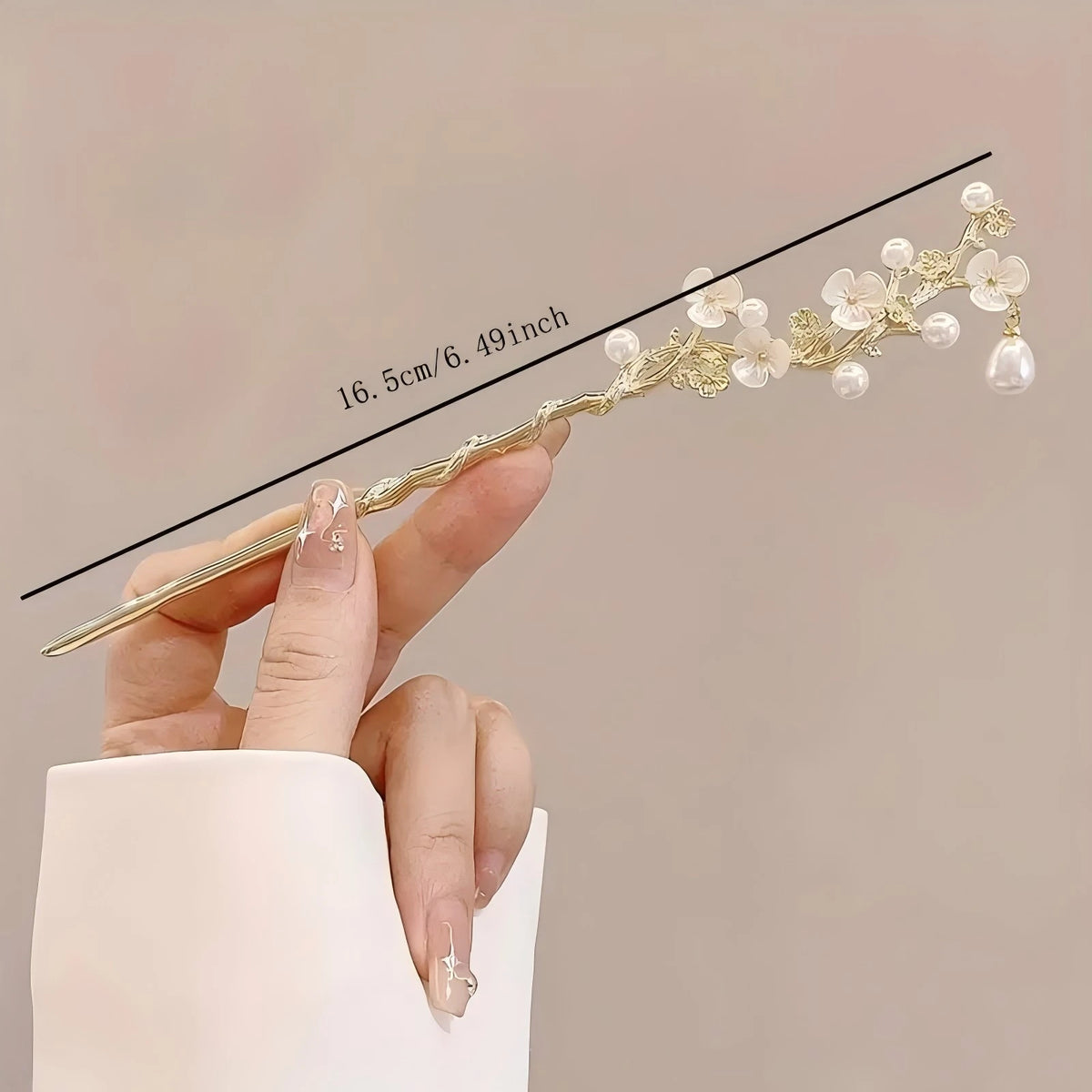 1/6 Uds. Palo para el pelo con borlas de estilo chino elegante, accesorio de peinado con diseño Floral tradicional, joyería para mujer, horquilla para el pelo