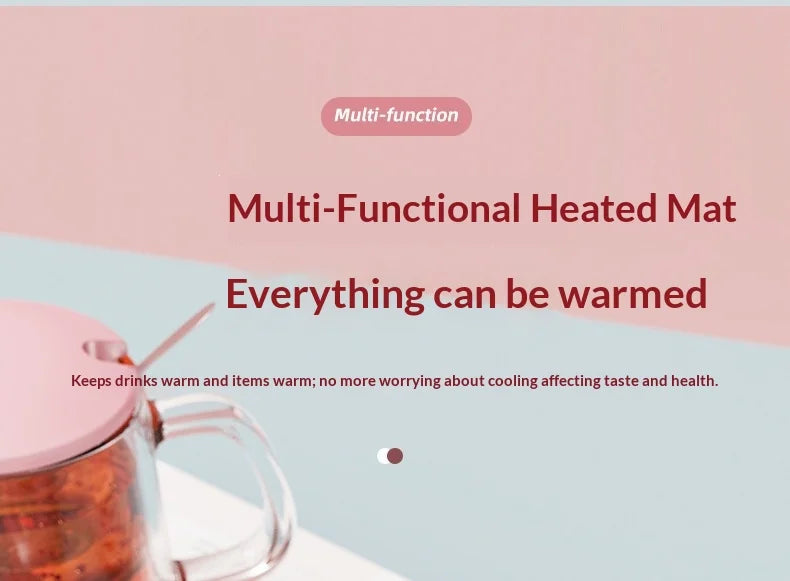 Nuevo Posavasos Calefactor USB con Temperatura Constante, Calentador Inteligente para Tazas de Café y Leche, Calentador Térmico Automático para Oficina y Hogar