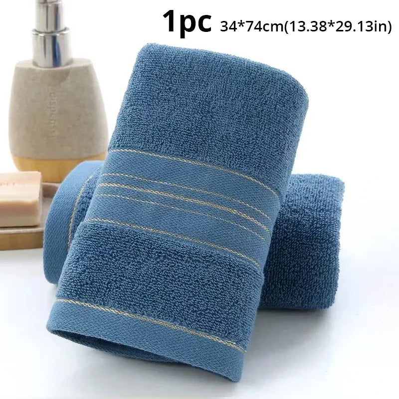 Toalla de baño de algodón grueso aumenta la absorción de agua para adultos Toalla de baño de color sólido de seda dorada Toalla de cara de afinidad suave
