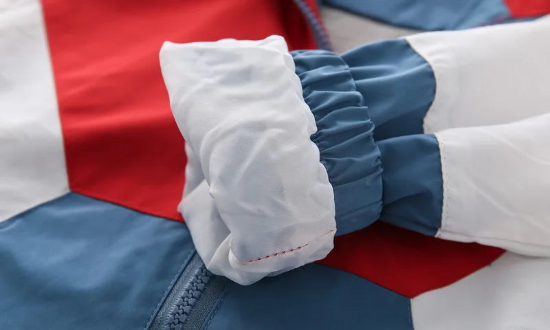 Abrigos de primavera y otoño para niños, chaquetas para niños, cortavientos con capucha y bolsillo, prendas de vestir exteriores con cremallera, ropa para bebés de 2 a 7 años