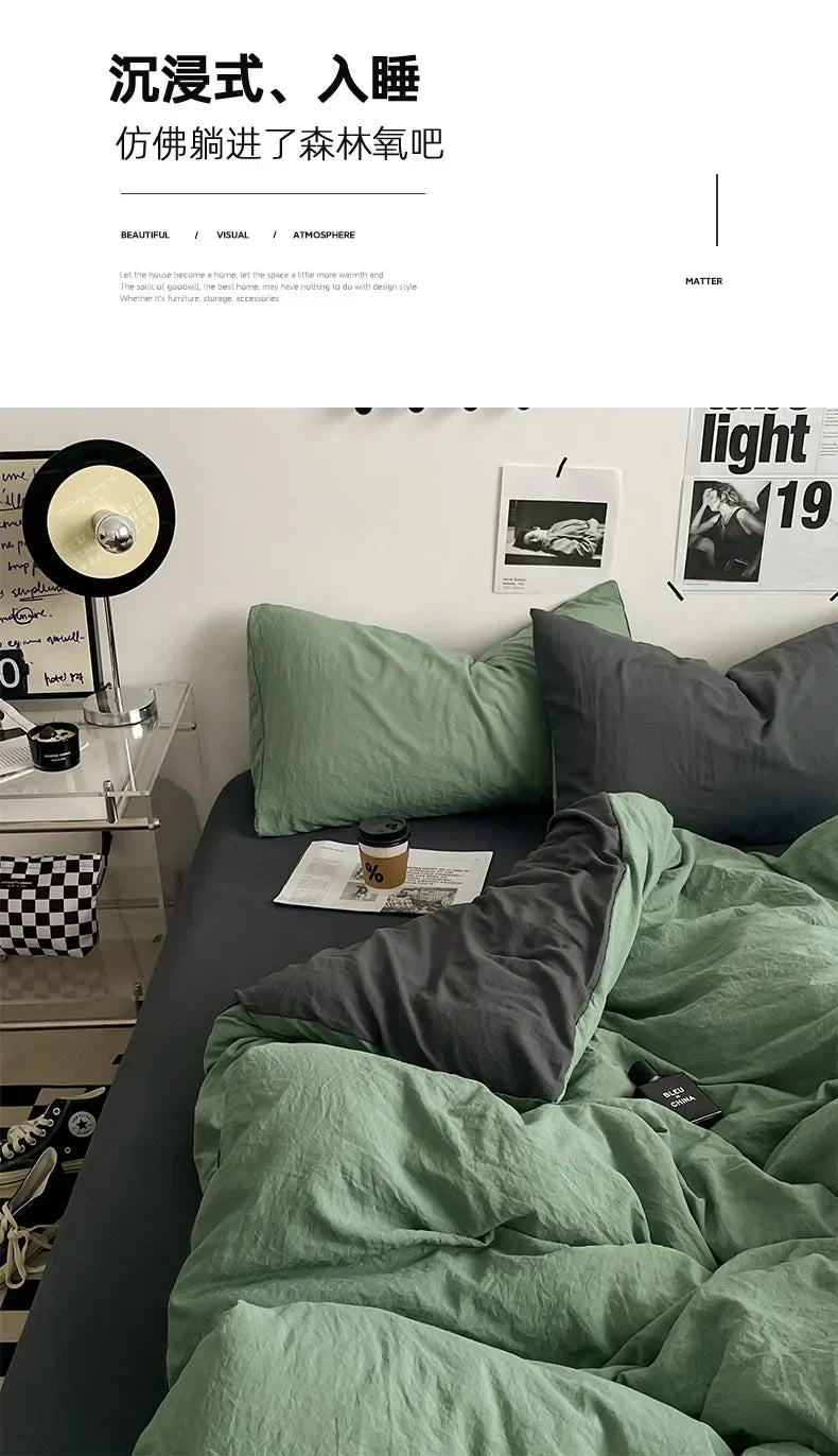 Juegos de edredón de cama, funda nórdica, sábanas con funda de almohada, juego de ropa de cama para cama Queen/King, edredones de cama