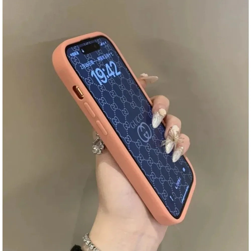 Funda de teléfono transparente de lujo para iPhone 17 Air 11 12 13 14 15 16 17 Pro Max Plus, funda de parachoques transparente a prueba de golpes