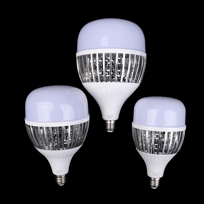 Bombilla LED E27 de alta potencia, 220V, luz superbrillante de ahorro de energía para el hogar, garaje, almacén, oficina, iluminación interior