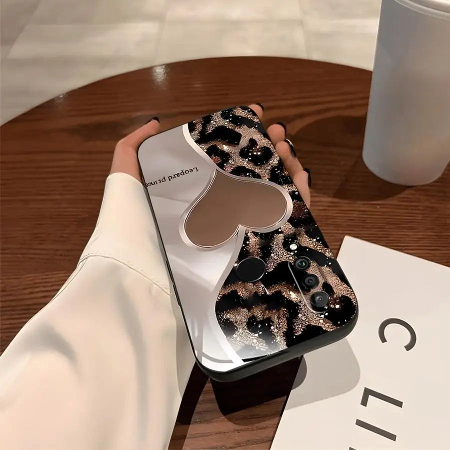 Funda de teléfono para Huawei P30 P20 Pro P20 P40 Lite P20 Lite 2018 P Smart 2019 funda suave patrón de estampado de leopardo de dibujos animados