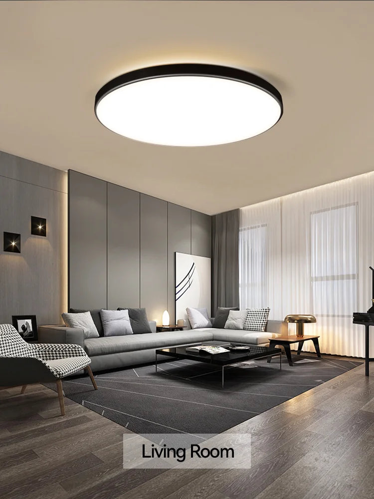 Lámpara de techo Led para sala de estar, luz moderna de CA 110V-220V, 18W, 30W, 40W, accesorios de iluminación para dormitorio y cocina