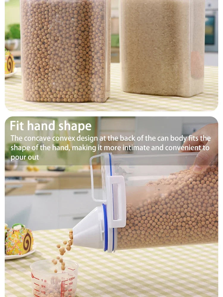 Contenedor de Almacenamiento de Alimentos para Mascotas Hermético de Primera Calidad, Gran Capacidad y Fácil de Limpiar, Diseño Elegante y Duradero para Perros y Gatos