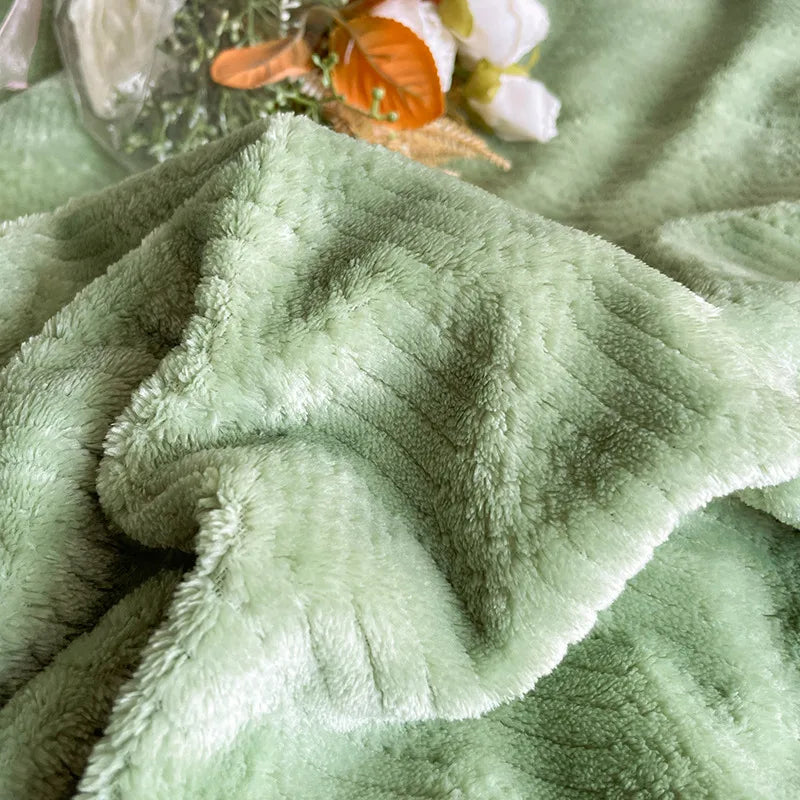 Juego de funda nórdica de terciopelo de leche, edredón sólido de felpa suave y cálido, mantas gruesas, ropa de cama para el hogar, invierno, 150x200cm, 3 uds.