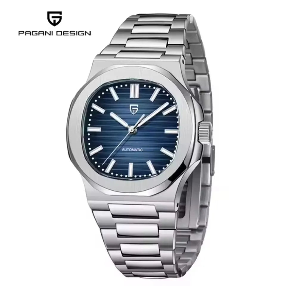 PAGANI DESIGN nuevo reloj mecánico deportivo elegante reloj luminoso de acero inoxidable para hombre zafiro Gaviota ST16 Movt relojes para hombre