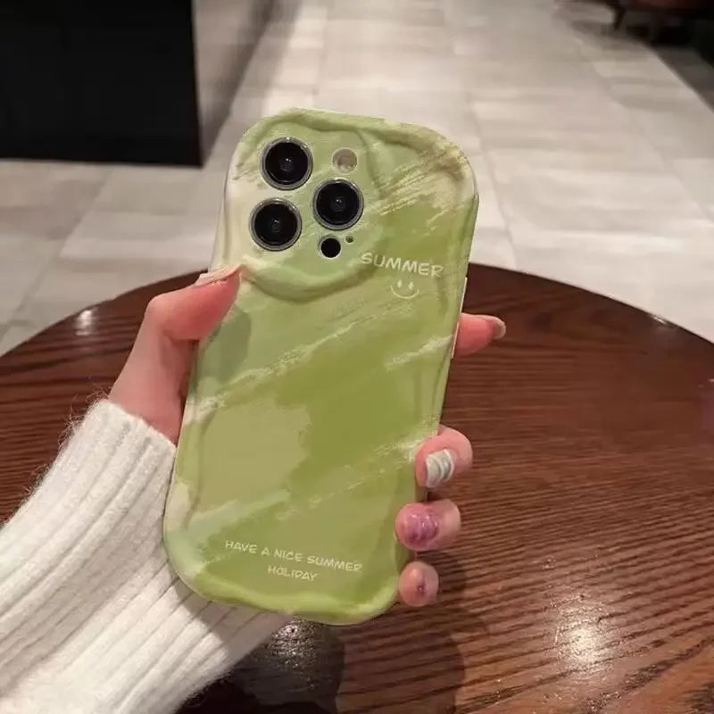 Funda de teléfono para OPPO Realme C53 C55 C11 2021 C33 C31 C35 C21Y C25Y C20 C21 C12 C15 C25 C30 C30S C25S 5 5i 5s 6i cubierta ondulada de flores