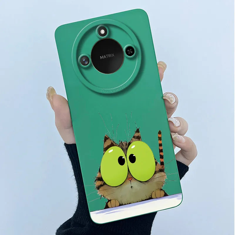 Para Honor X9C Funda de teléfono inteligente X9cSmart Funda de silicona suave dulce moda pintada dibujos animados niños niñas encantadora Funda trasera estampada
