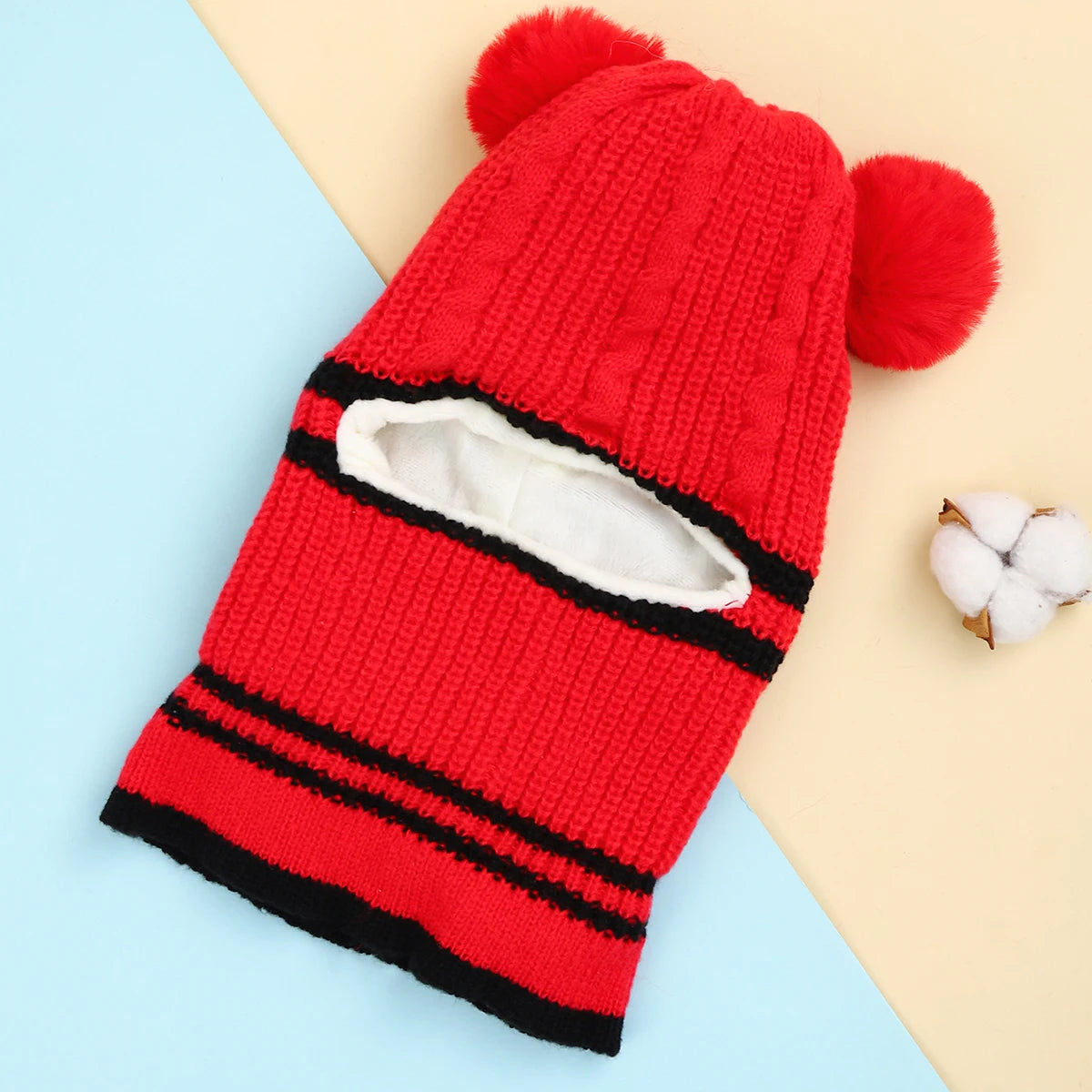 Gorro tejido con orejas de oso para bebés y niños, gorros cálidos bonitos, gorros para niñas y niños, Jersey de punto, gorros