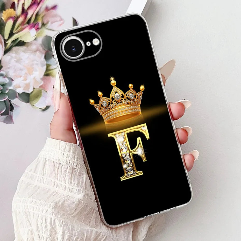 Funda de teléfono con letras a la moda para iPhone 16e SE (2025), funda trasera de silicona suave TPU para iPhone SE 2025, fundas para iPhone16e, parachoques