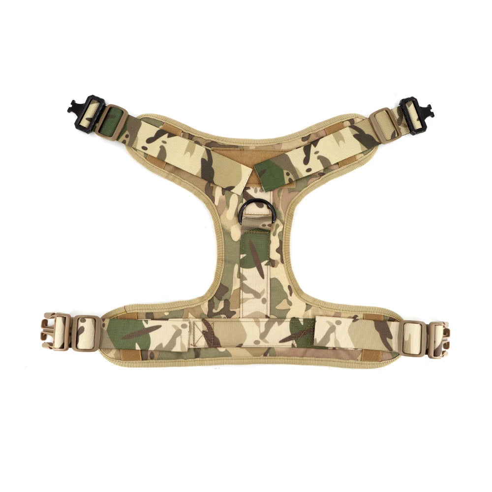 Arnés táctico para perros, conjunto de correa para perros grandes, arneses militares para entrenar, caminar, cazar, chaleco para mascotas, mango sin tirar, Malinois