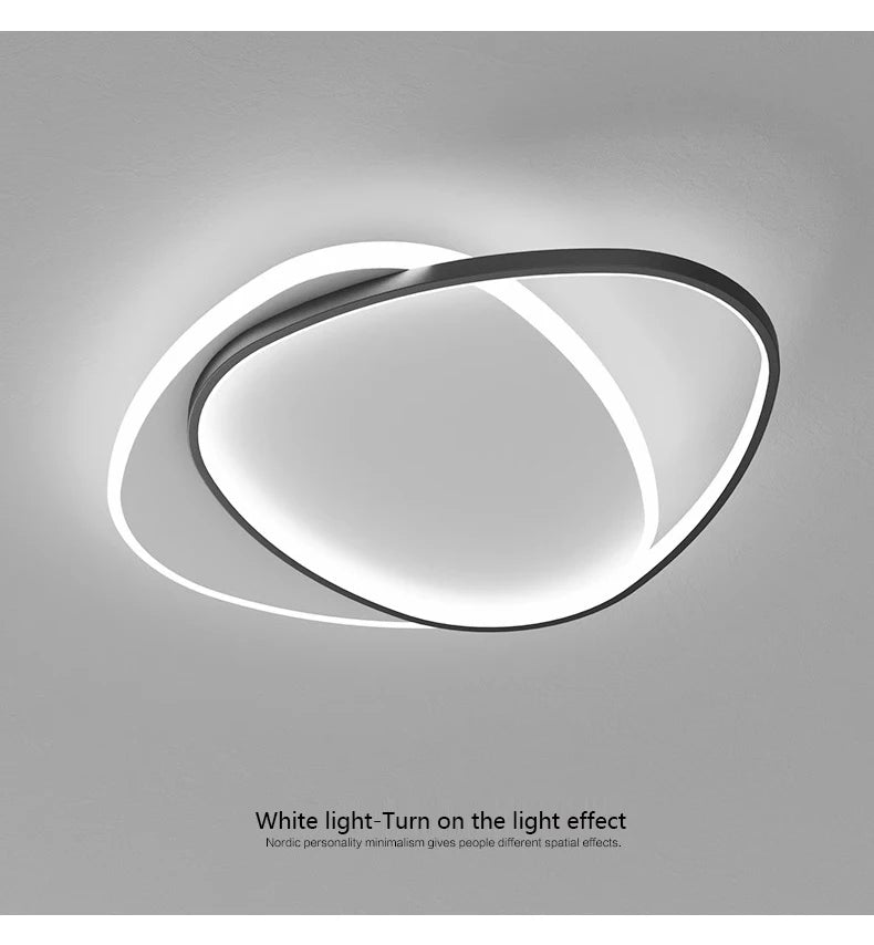 Luces de techo LED redondas modernas para dormitorio Simple, lámparas de estudio para sala de estar, iluminación interior, decoración del hogar, accesorios de lámpara brillante