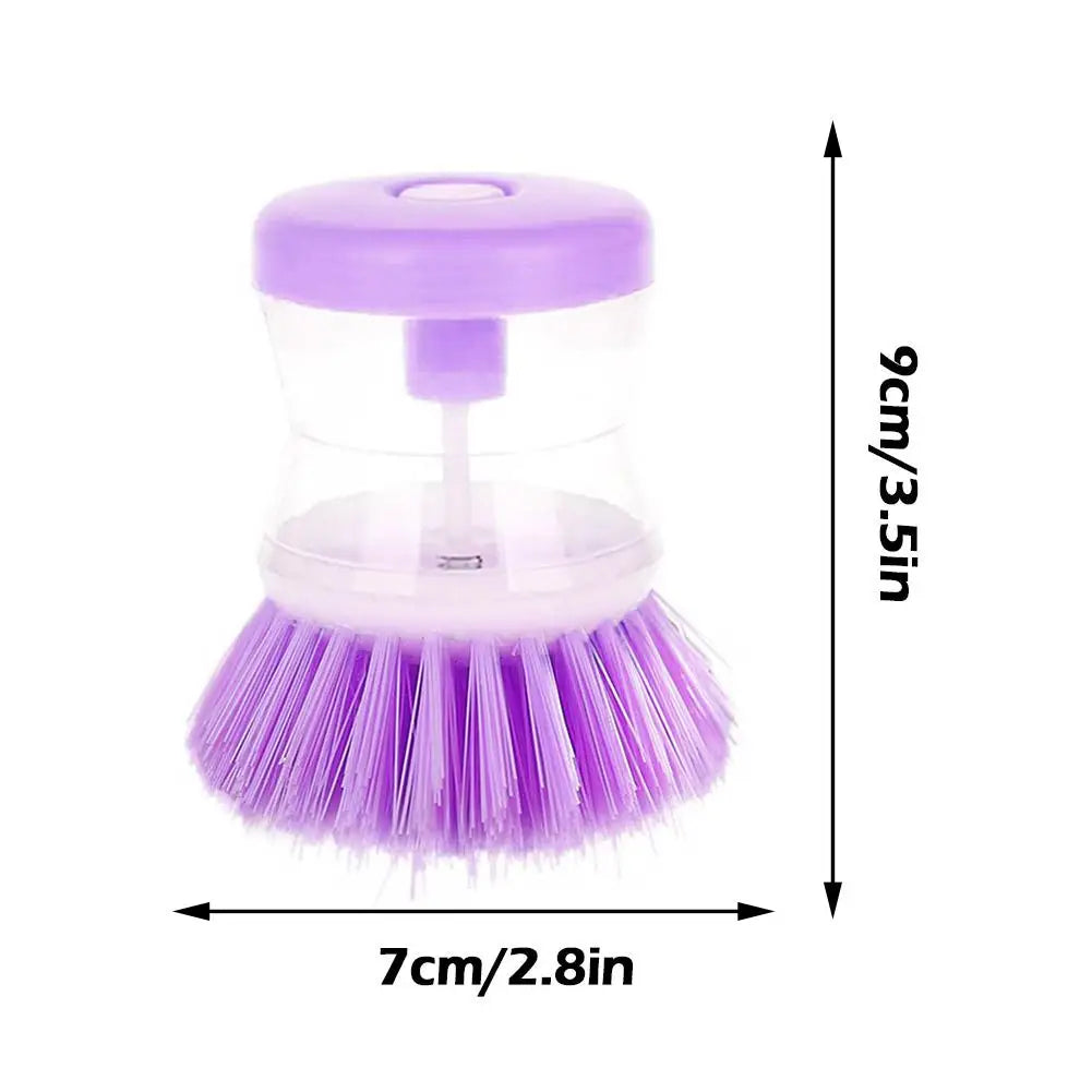 Olla de lavado de cocina, cepillo para platos, utensilios de lavado de astronauta con dispensador automático de jabón líquido, accesorios de limpieza del hogar