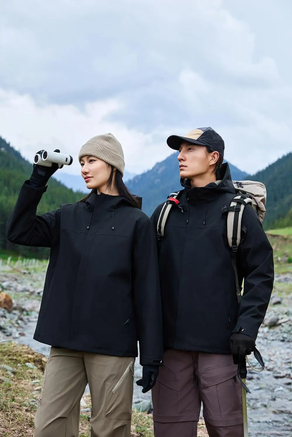 Chaqueta de invierno con calefacción de grafeno, abrigo de esquí impermeable a prueba de viento, Parka de montañismo con aislamiento de algodón, logotipo personalizado gratis