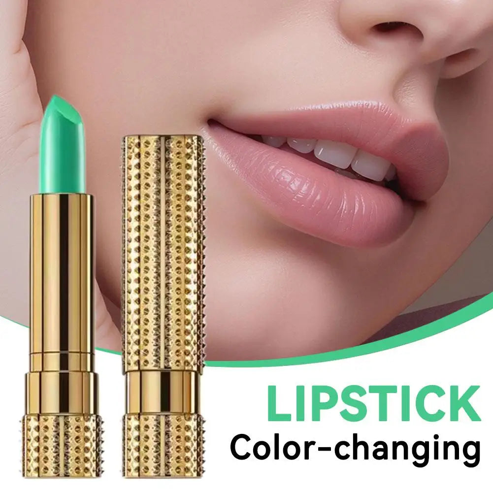 Lápiz Labial Mágico que Cambia de Color, Bálsamo Labial que Reacciona a la Temperatura, Larga Duración, Nutritivo, Hidratante, Brillo Labial Impermeable, Maquillaje Mate