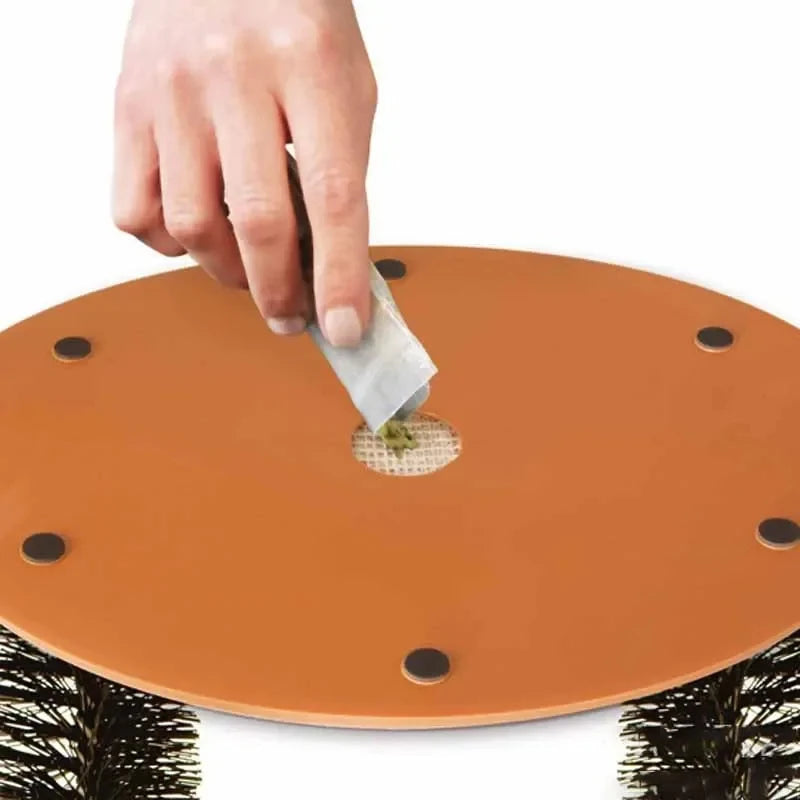 Arco de Juguete para Gatos con Cepillo de Masaje y Rascador, Juguete Interactivo para el Cuidado Felino